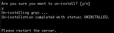 uninstall extension