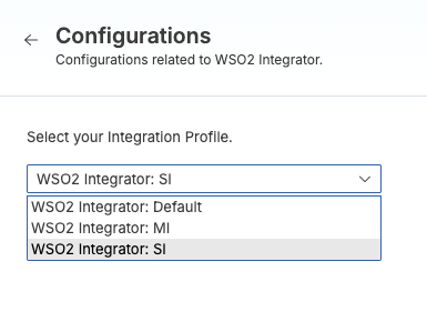 Select SI profile